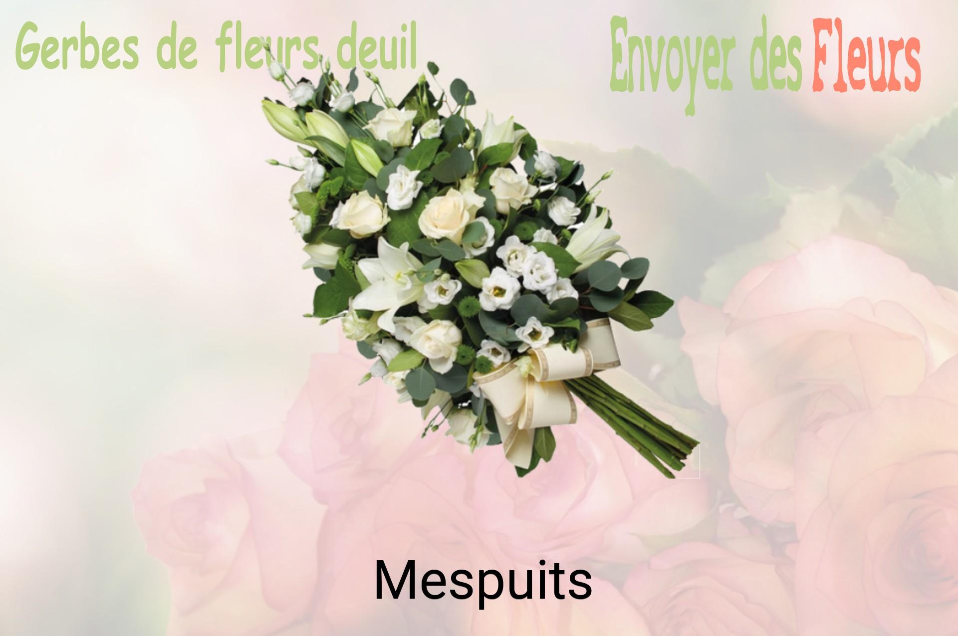 Gerbe de fleurs de deuil livrée à Mespuits